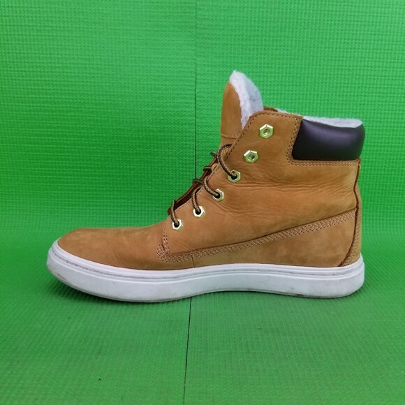 ✅Timberland LONDYN 6-inch Women's 8.5 Wheat Nubuck Faux Fur Lined Sneakers/Boots - Picture 10 of 10
